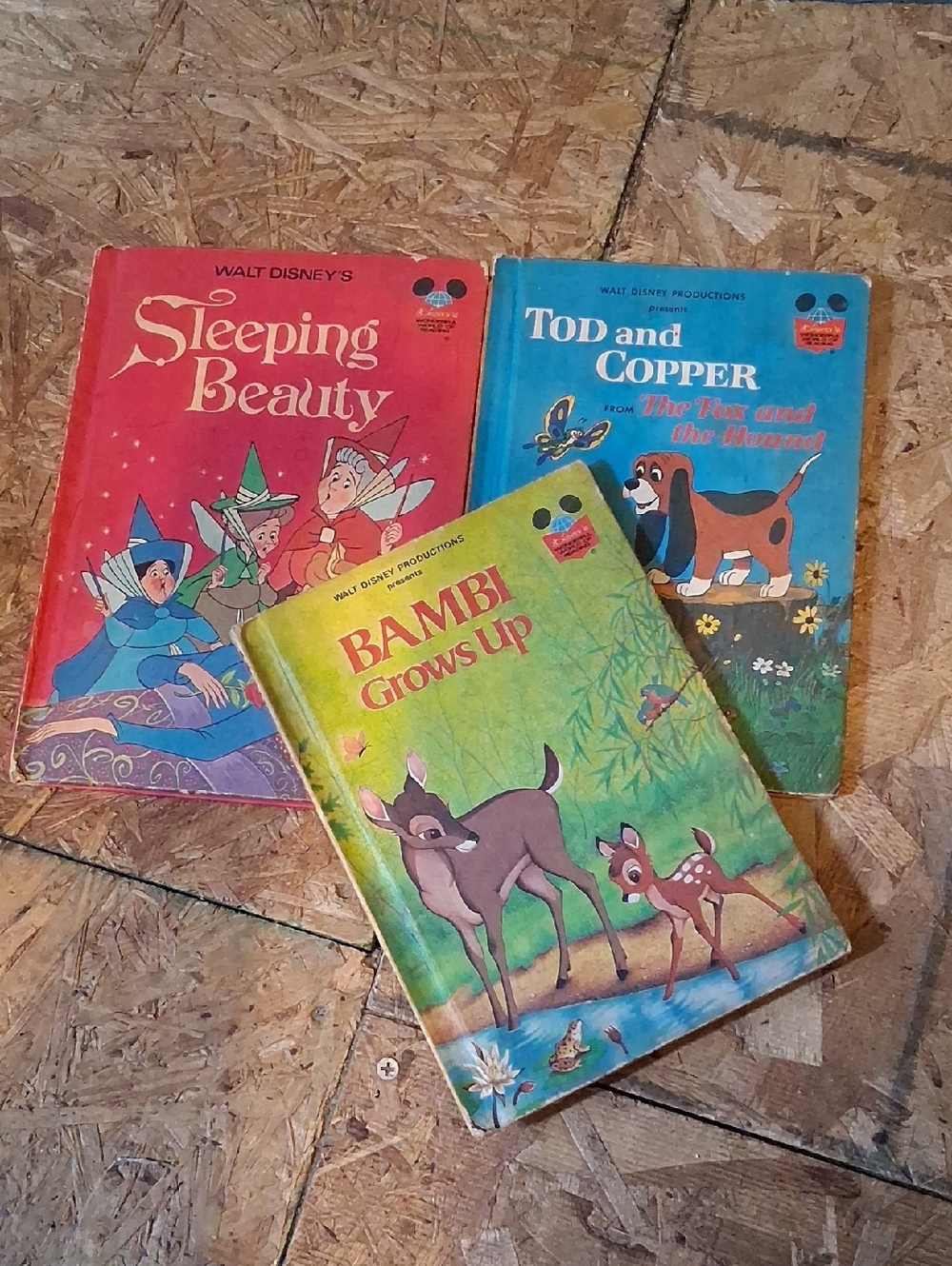 Walt Disney Storybook Lot - Sleeping Beauty, Tod and Copper, Bambi Grows Up